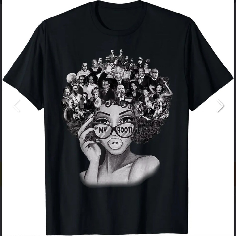 “My Roots” Graphic Tee | Black History Collage Shirt | Black